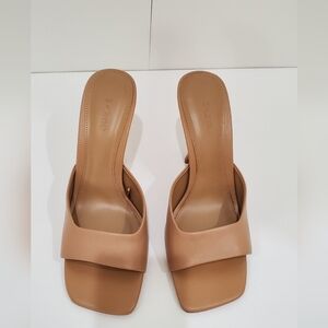 Mango Leather Heel Sandals
